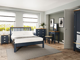 Furniture Mill Radford Blue Bedroom Collection