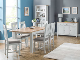 Julian Bowen Richmond Living and Dining Collection in Elephant Grey
