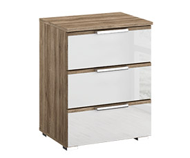 Rauch Terano 3 Drawer Bedside Table - ART671C